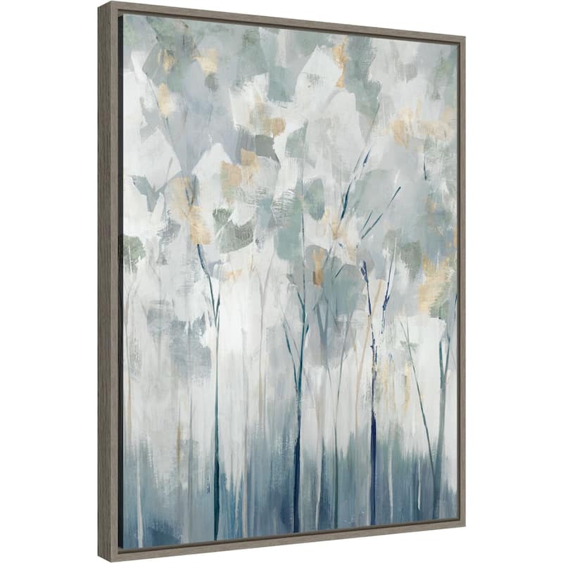 Blue Forest Adventure I by Ian C Framed Canvas Wall Art Print - Sylvie Greywash