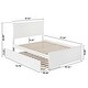 preview thumbnail 60 of 62, AFI Metro Platform Bed with Matching Footboard & Trundle