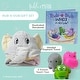 preview thumbnail 2 of 6, Rub-a-Dub Gift Set, 5-Piece Bath Set Includes Elephant Hooded Towel, 3 Jungle Safari Squirt Toys - Multi
