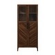 preview thumbnail 12 of 14, Middlebrook 68-inch Tall Chevron Buffet Storage Cabinet