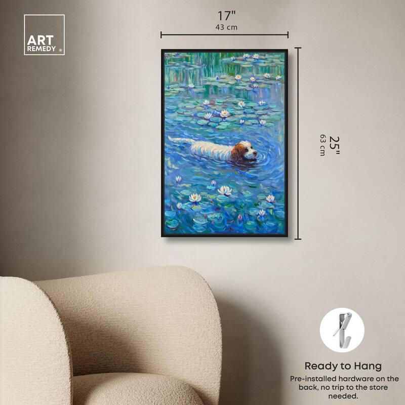 Lily Lagoon III Canvas by Art Remedy