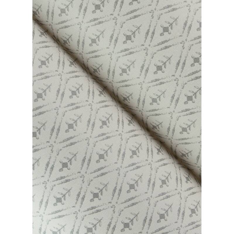 Chris Loves Julia x A-Street Prints Tillie Grey Diamond Floral Wallpaper