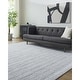 preview thumbnail 1 of 4, Livabliss Siyah Modern Solid Area Rug White/Slate - 7' 10" x 10'