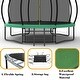 preview thumbnail 6 of 10, 12' Outdoor Recreational Trampoline with Safety Enclosure Net