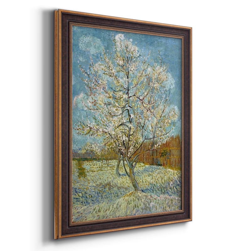  The Pink Peach Tree Premium Framed Canvas- Ready to Hang