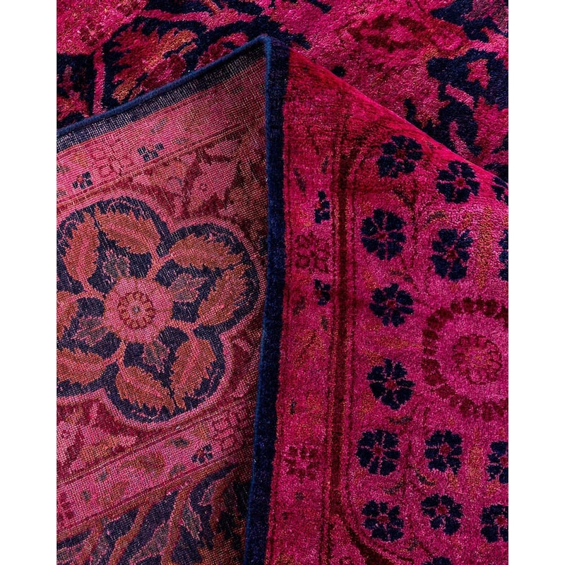 Contemporary Overdyed Wool Hand Knotted Area Rug - 6' 0" x 9' 0"