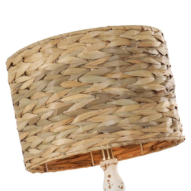 Resin Table Lamps with Weaved Grass Shade