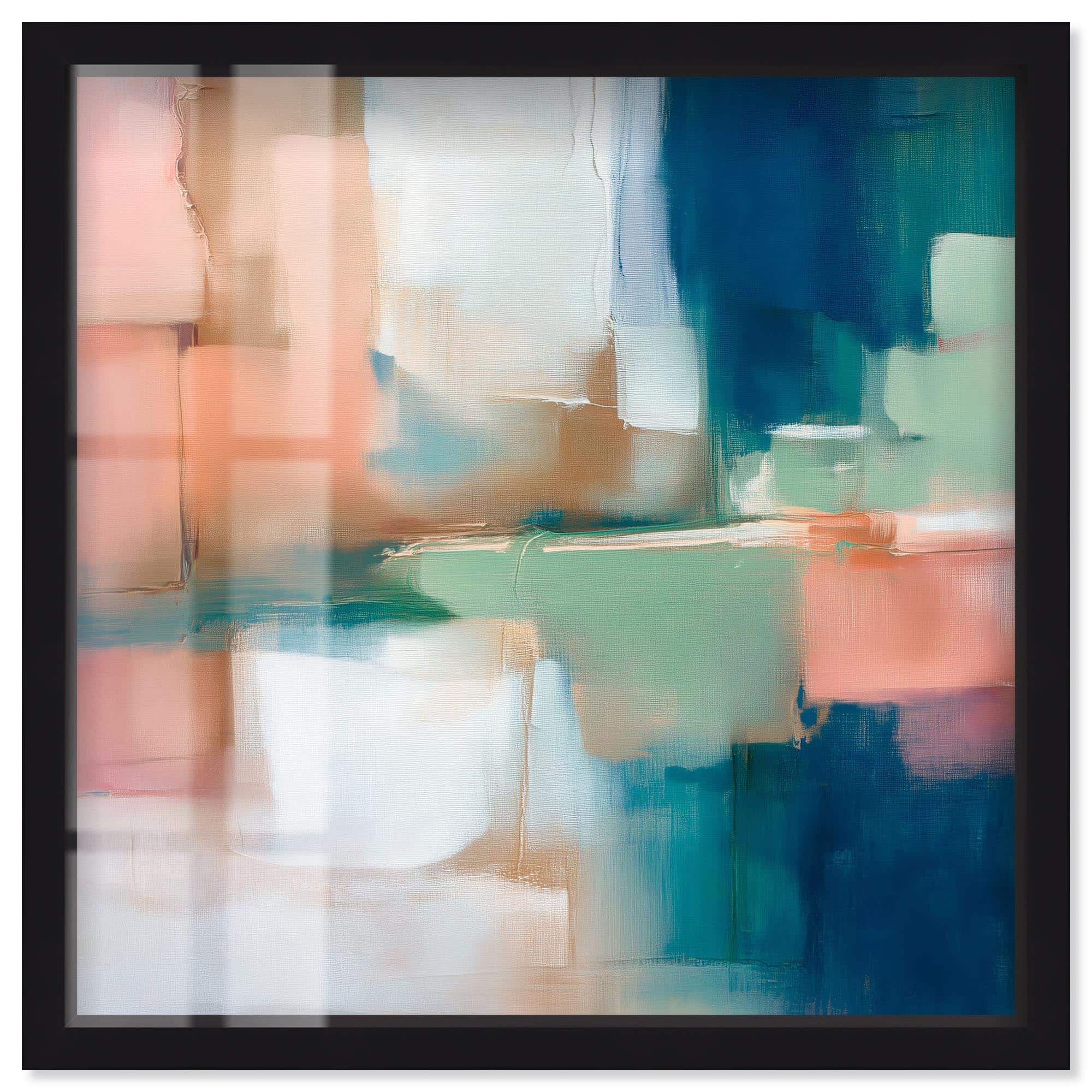 Color Grid Office Wall Decor Shadowbox Print by Art Remedy