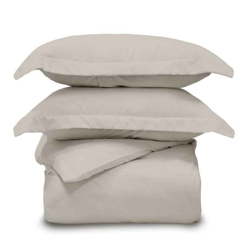 Jennifer Adams Lux Ultra Soft 3pc. Duvet Cover and Sham Set - Linen - King