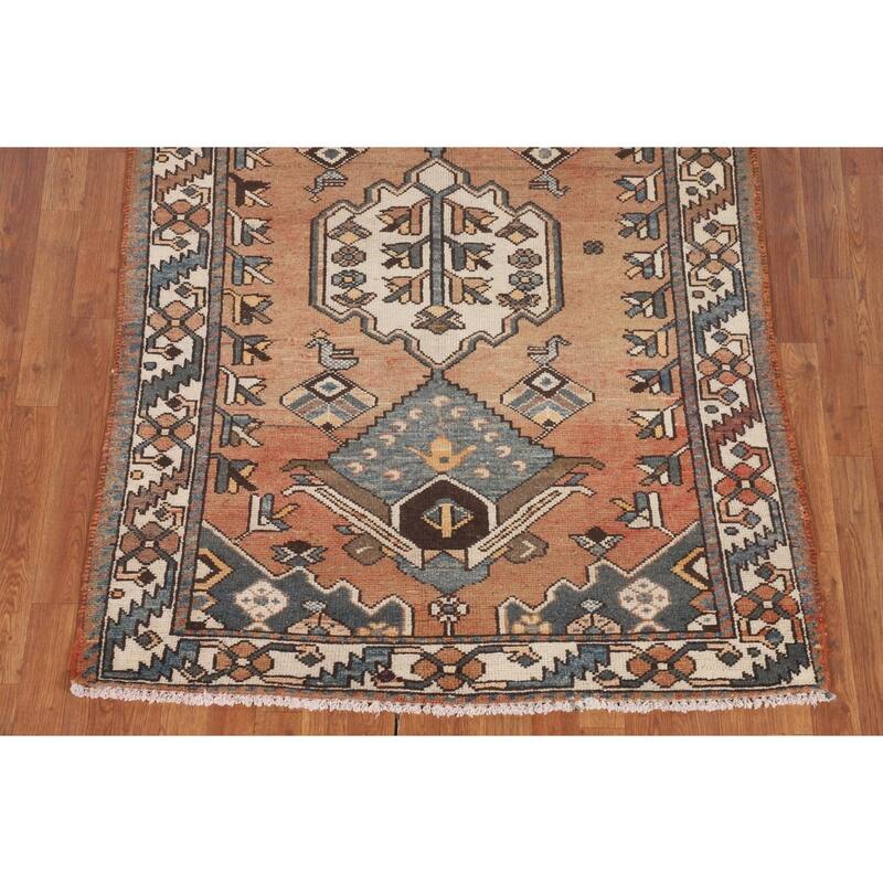 Bakhtiari Persian Accent Rug Hand-Knotted Wool Carpet - 4'4" x 6'2"