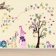 preview thumbnail 1 of 6, Walplus Happy Animal Numbering Letters Kids Wall Sticker Nursery Decor