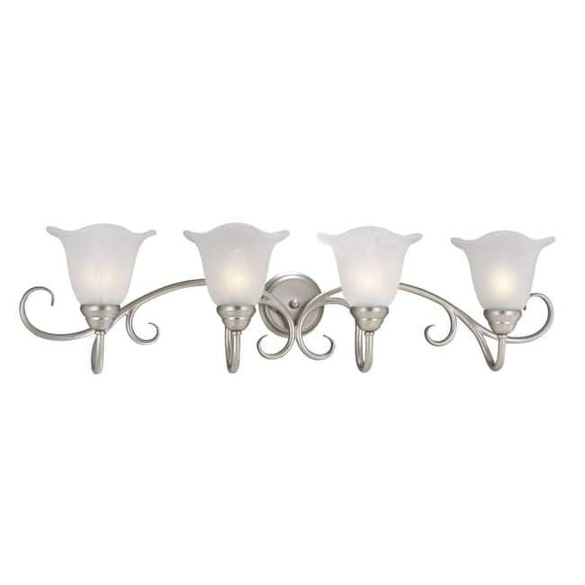 Roseto Jacob 4 Light 38" Wide Bathroom Vanity Light