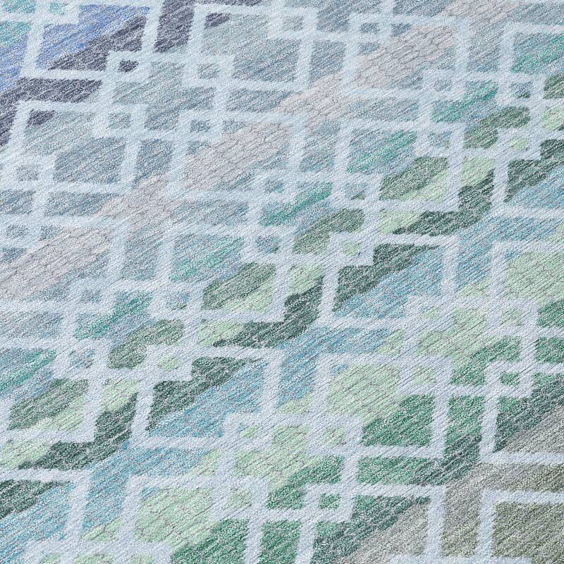 Machine Washable Indoor/ Outdoor Cabo Stripe Chantille Rug