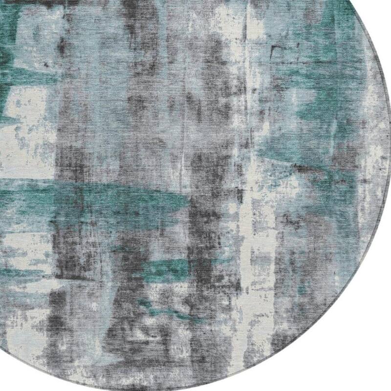 HomeRoots Abstract Transitional Rectangle Outdoor Rug