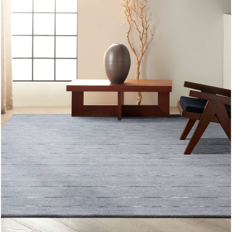 Calvin Klein Halo Contemporary Stripe Area Rug