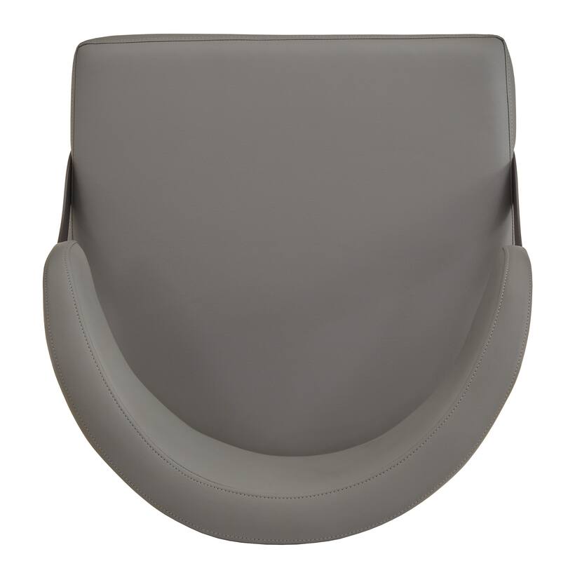 Bacalar Black Finish Metal Round Counter Height Table with Vegan Leather Swivel Chair Set by iNSPIRE Q Modern