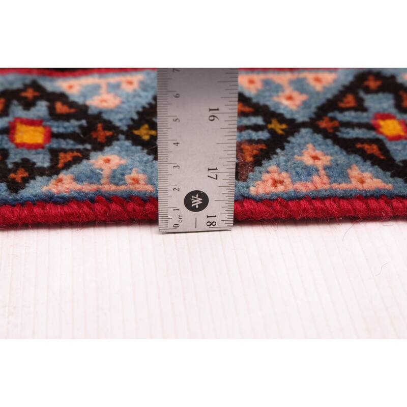 ECARPETGALLERY Hand-knotted Andelz Red Wool Rug - 4'2 x 6'8