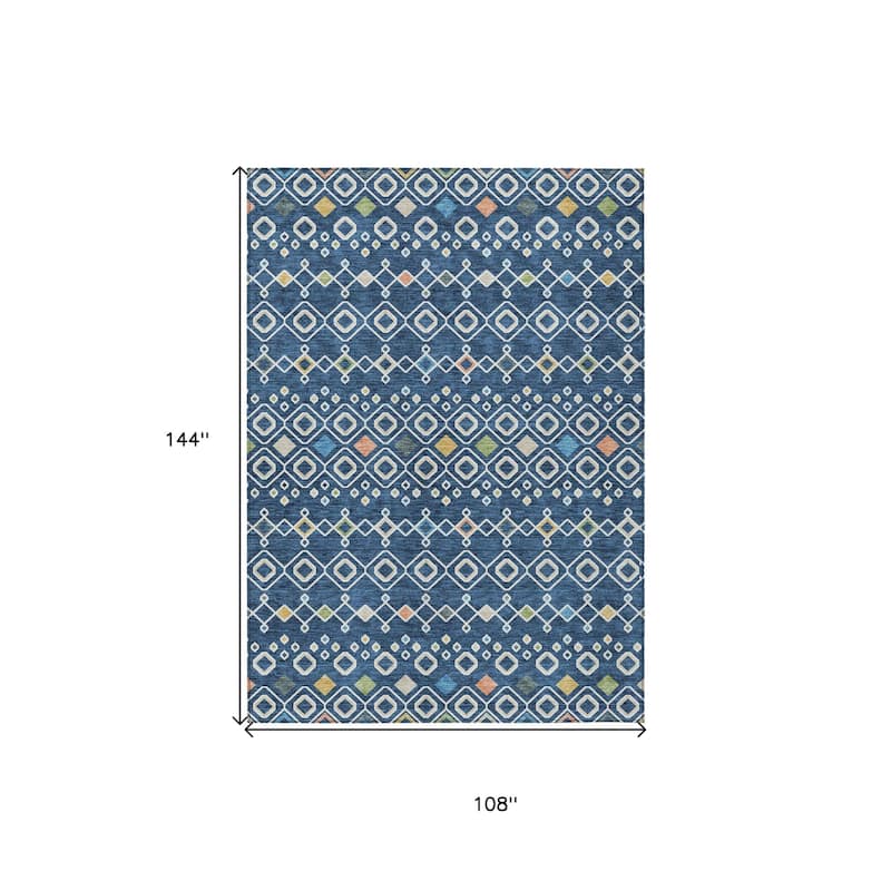 HomeRoots Geometric Modern Rectangle Outdoor Rug