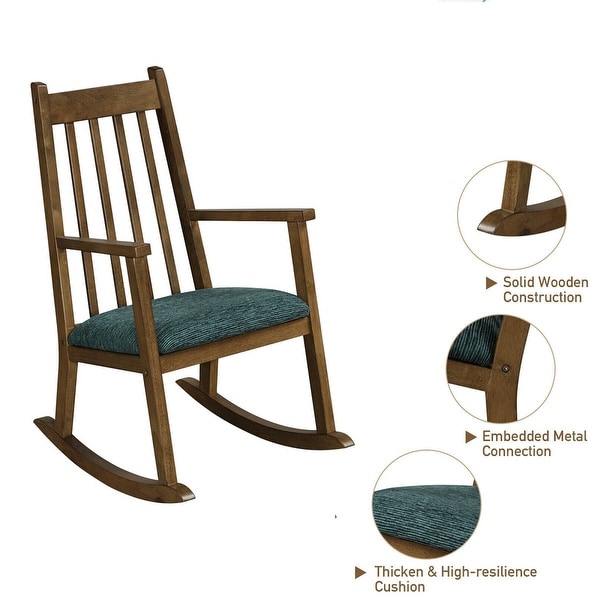 kids wooden rocker