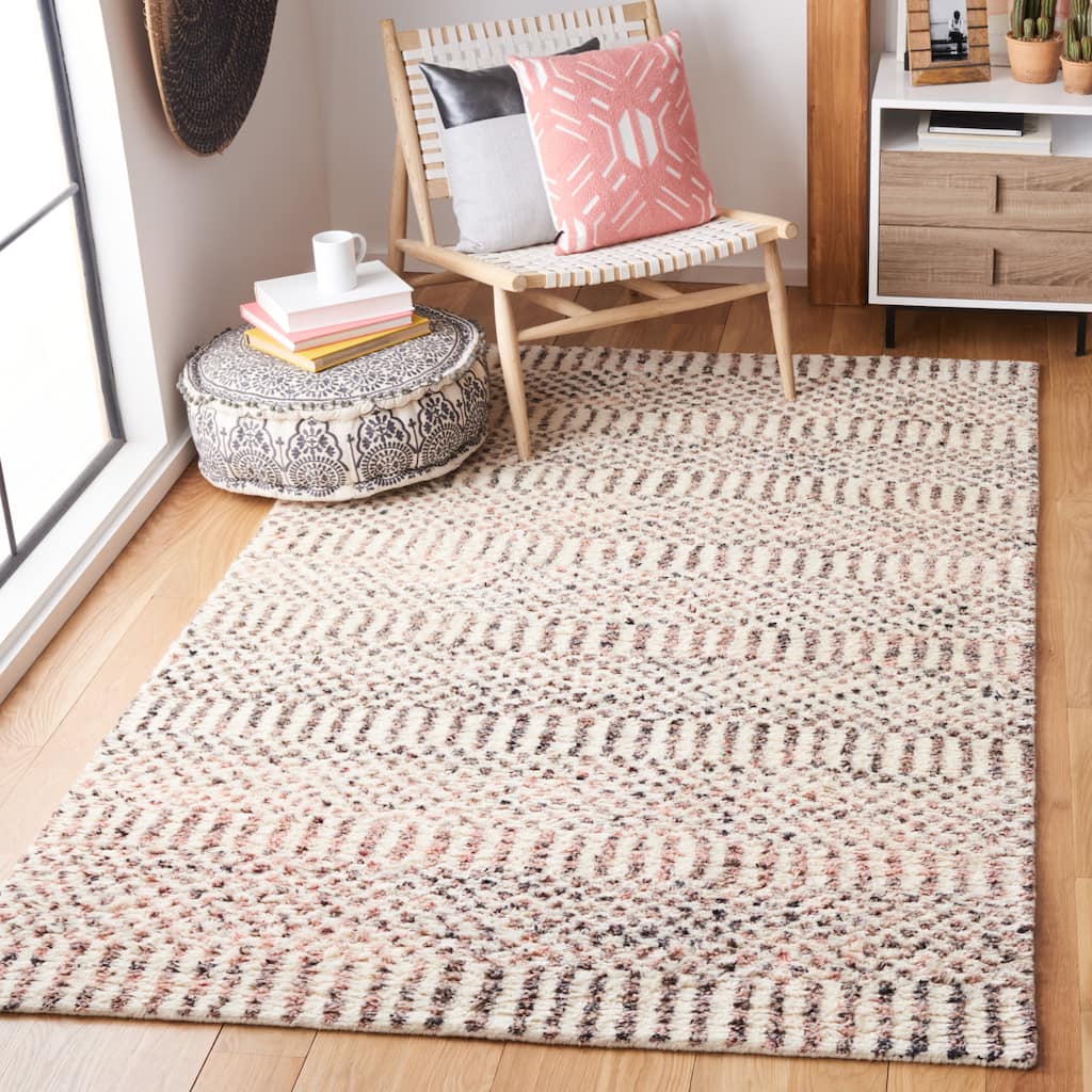 SAFAVIEH Hand-Knotted Casablanca Miens Boho Wool Rug