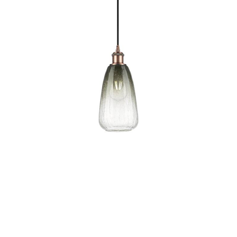 Innovations Lighting 516-1P-13-6 Brookhaven Almond Pendant Brookhaven - Antique Copper / Slate