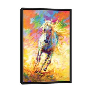 iCanvas "The Golden Horse" by Leon Devenice Framed Canvas Print - Bed ...
