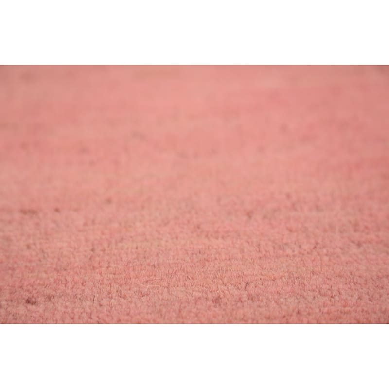 Pink Gabbeh Modern Rug Handmade Wool Carpet - 3'11" x 5'11"