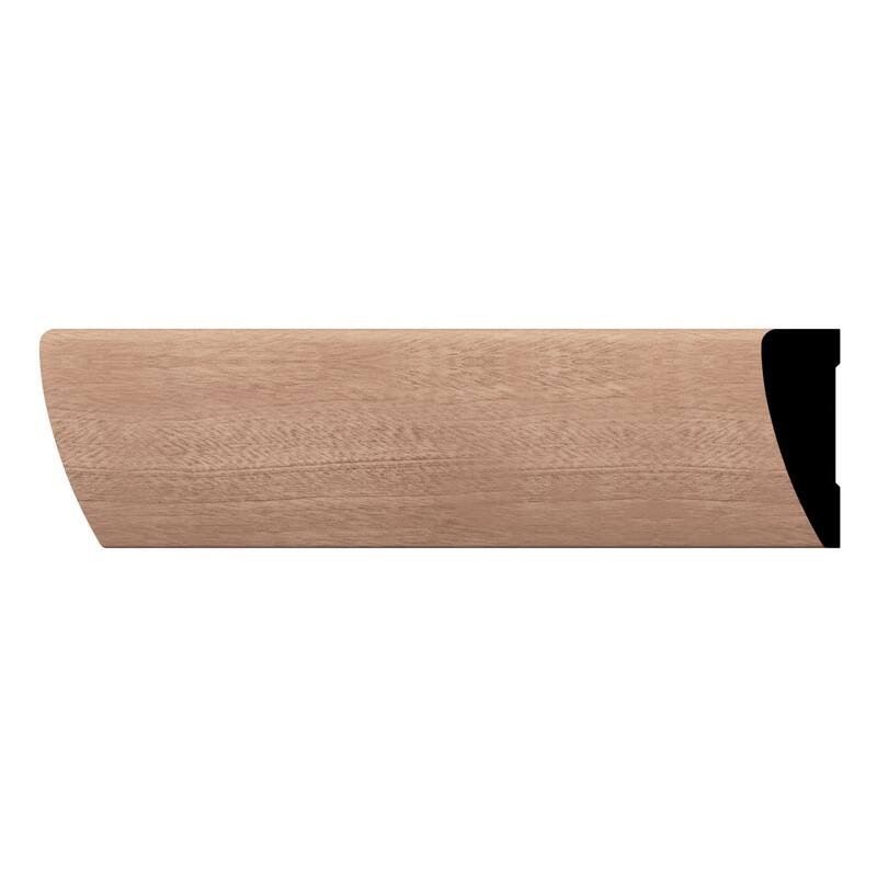 WM327: 11/16-in D x 2-1/4-in W x 96-in L Americraft Solid Hardwood Stain Grade Modern Casing Moulding - Sapele Mahogany