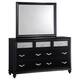 Option Dresser with Mirror - Black