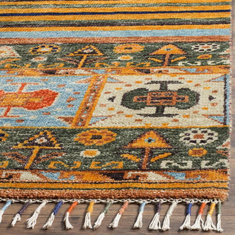 SAFAVIEH Hand-knotted Nomad Femmy Southwestern Tribal Wool Rug
