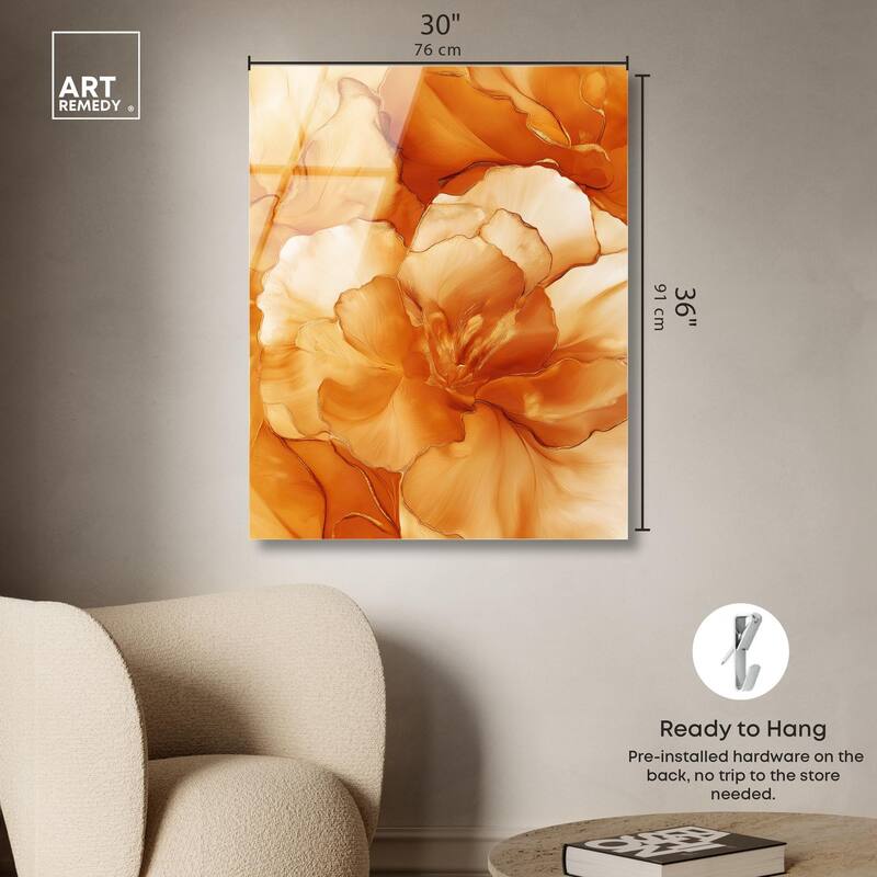 Sunlit Bloom I Acrylic by Art Remedy, Ready to Hang