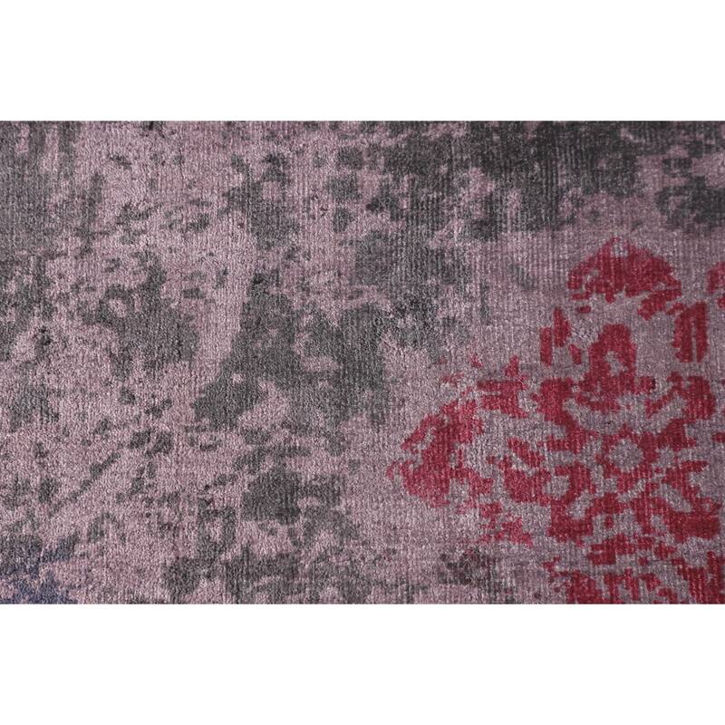 Contemporary Abstract Area Rug Handmade Modern Wool Carpet - 6'10" X 9'10"
