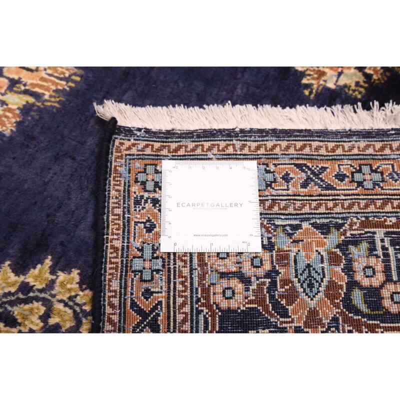 ECARPETGALLERY Hand-knotted Kayseri Vintage Dark Navy Wool Rug - 4'5 x 7'2