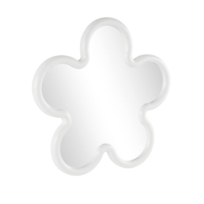 Black or White Wood Large Star Room Wall Mirror