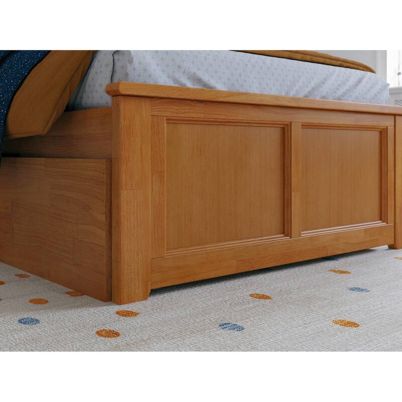 Madison Platform Bed with Matching Footboard with Storage Drawers