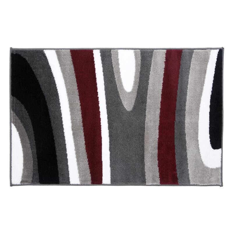 World Rug Gallery Abstract Contemporary Modern Area Rug