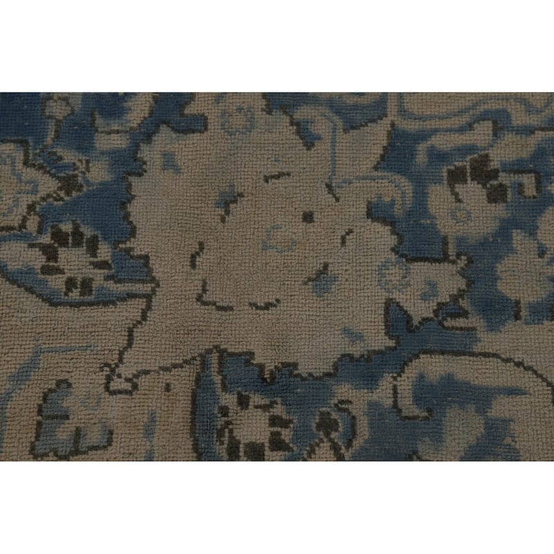 Tabriz Persian Vintage Area Rug Handmade Bedroom Wool Carpet - 9'7" x 12'7"
