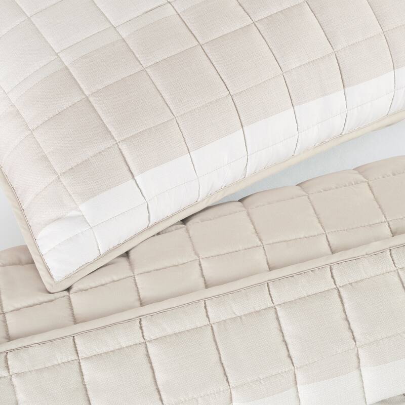 Serta Simply Comfort Billy Textured Stripe Quilt Set