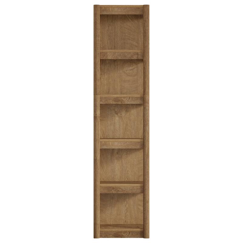 70.9" Bookshelf, Open Storage Rack Bookcase, Corner Display Shelf for Living Room, Bathroom