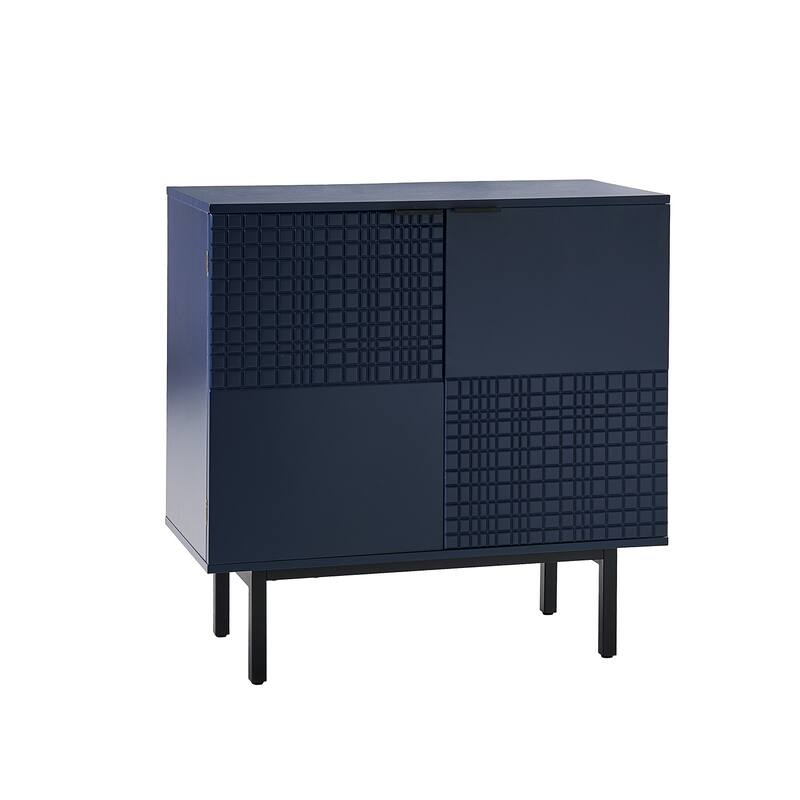 Arnold Modern 30"Tall 2 Door Accent Cabinet with Metal Leg by HULALA HOME