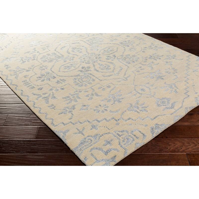 Hand-Knotted Brunoy Wool/Viscose Area Rug (2' x 3')