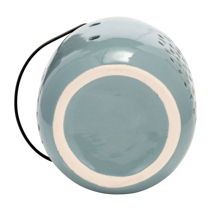 Sagebrook Home Artisan Lantern, Elegant Ceramic Design, Home Accent