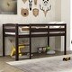 preview thumbnail 2 of 16, Merax Twin Wood Low Loft Bed with Ladder for Kids