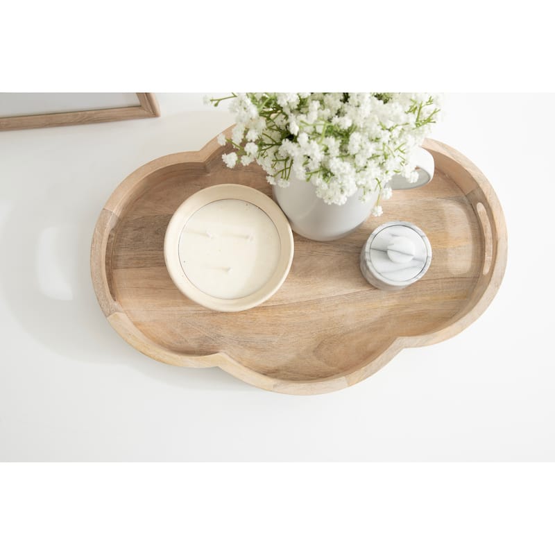 Kate and Laurel Winstead Scallop Decorative Tray - 20x14