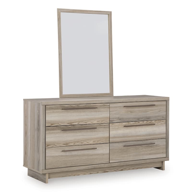 Signature Design by Ashley Hasbrick Tan Bedroom Mirror - 39"W x 2"D x 28"H