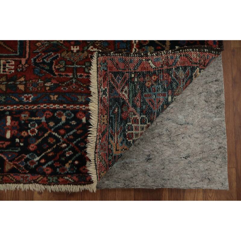 Hand Knotted Oriental 100% Wool Carpet Traditional Tribal Oranges & Rust Gharajeh Area Rug - 6' 4'' X 4' 6''