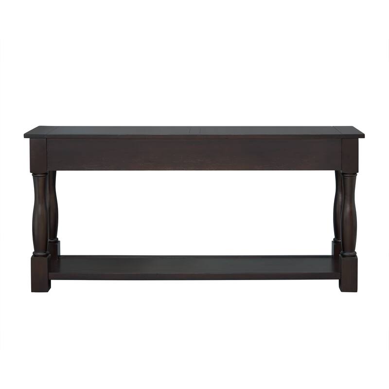 Merax 64" Long Extra-thick Console Table with Drawers and Shelf