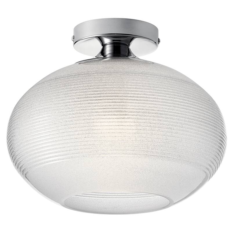 Kichler Lighting Corzano 1-Light Chrome Semi-Flush Mount Light