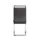 preview thumbnail 27 of 40, Modern Dining Chairs, PU Faux Leather High Back Upholstered Side Chair with C-shaped Tube Plating Metal Legs(Set of 4)