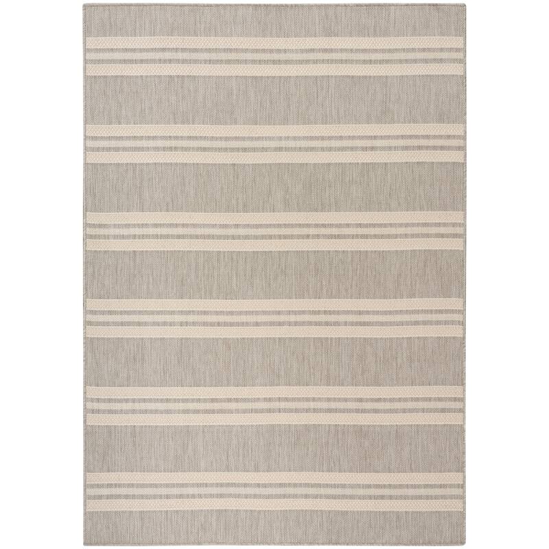 Nourison Horizon Indoor/Outdoor Modern Rug - 4' x 6' - Grey